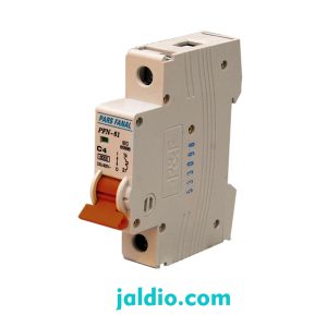 مینیاتوری تک پل 4 آمپر تیپ C پارس فانال ظرفیت قطع 6 کیلو کد PFN 1P 4A C