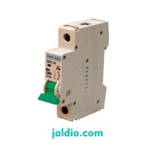 مینیاتوری تک پل 6 آمپر تیپ B پارس فانال ظرفیت قطع 6 کیلو کد PFN 1P 6A B