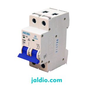 مینیاتوری تک فاز با نول 20 آمپر تیپ C پارس فانال ظرفیت قطع 6 کیلو کد PFN 1P+N 20A C