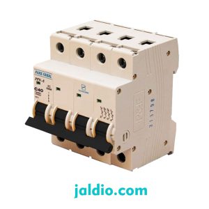 کلید مینیاتوری پارس فانال 4 پل 40 آمپر 6 کیلو آمپر PFN-64-C40