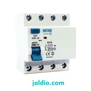 محافظ جان مگنتیک سه فاز 16 آمپر 30 میلی پارس فانال PFR 4P 16A 30MA