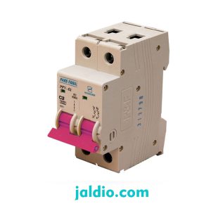 مینیاتوری تک فاز با نول 2 آمپر تیپ C پارس فانال ظرفیت قطع 6 کیلو کد PFN 1P+N 2A C