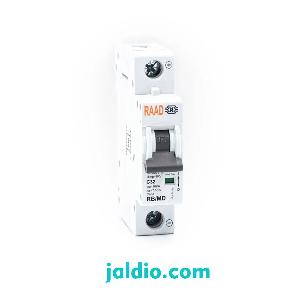 کلید مینیاتوری DC رعد مدل RB/MD 1P C020 | 6kA
