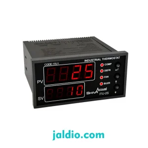 ترموستات صنعتی شیو اامواج ترموستات صنعتی شیوا امواج دستگاه مناسبی برای کنترل دمای یخچالهای صنعتی در محدوده ۵۰- درجه سانتیگراد تا ۱۲۵+ درجه سانتیگراد می باشد. از امکانات این دستگاه داشتن یک سنسور اضافه به همراه تایمر داخلی می باشد که عملیات دیفراست را به گونه ای کنترل می کند که دمای مناسب برای یخچال ایجاد گردد.
