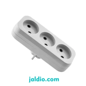 شهاب پریز سه خانه بدون ارت با دو شاخه پارت الکتریک کد 2200